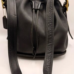 VTG Coach Lula Legacy Leather Drawstring Bucket Bag